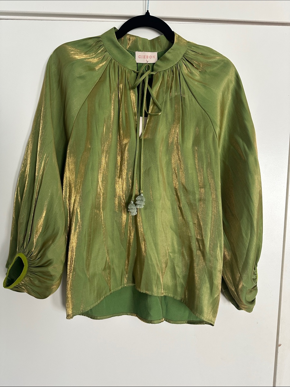 Ciebon Gefina Balloon Sleeve Blouse Size Small NWT